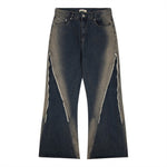Fashion Inkjet Zipper Jeans For Men